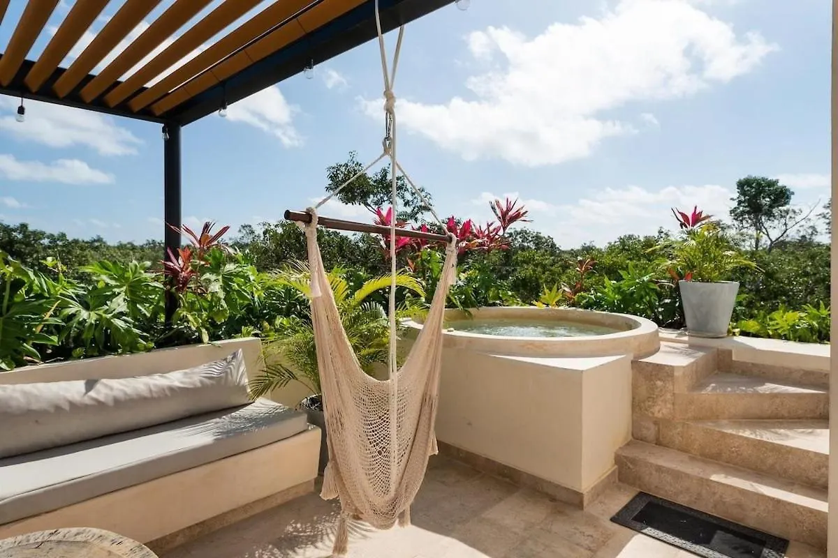 Incredible Penthouse+ Terraza Y Jacuzzi Lägenhet Tulum Mexiko