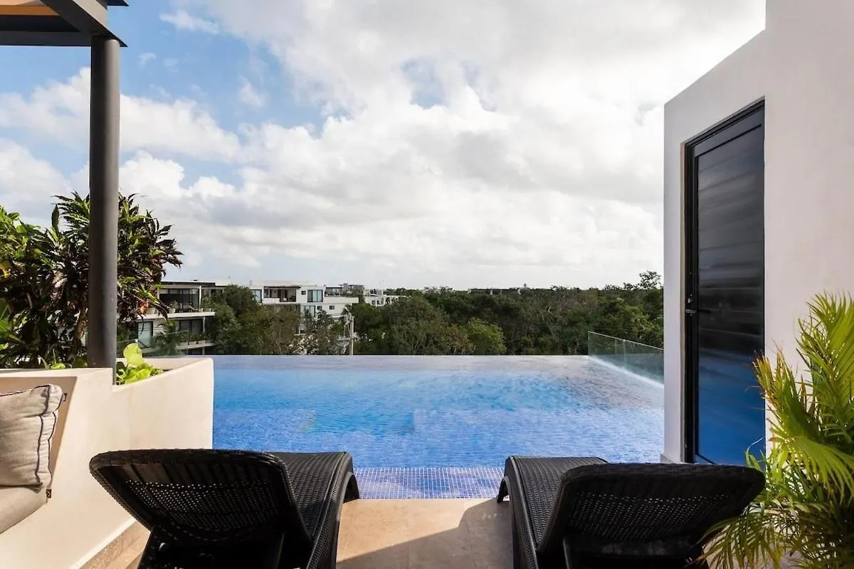 Incredible Penthouse+ Terraza Y Jacuzzi Lägenhet Tulum
